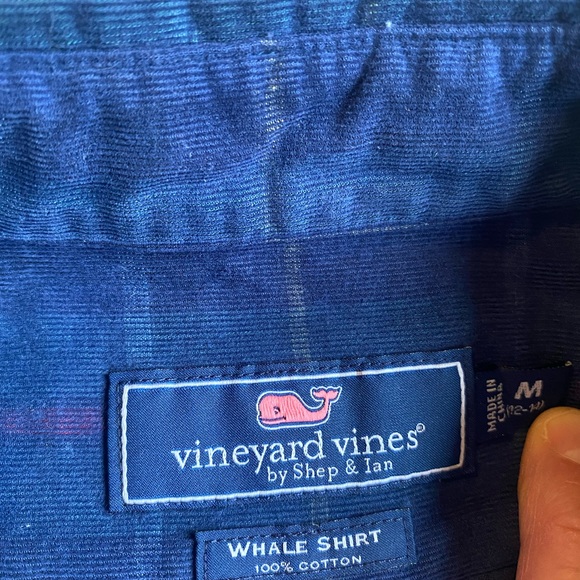 Boys Vineyard Vines Button Down Flannel Shirt M Whale Shirt - Picture 2 of 6